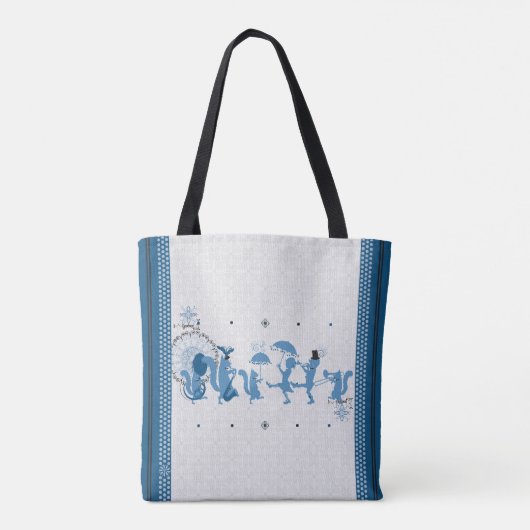 Blue Rhapsody-Canvas tas (Achterkant)