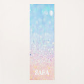 Blue rhapsody meditatie yoga mat (Voorkant)