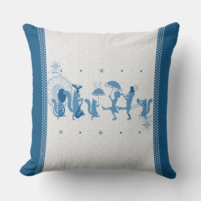 Blue Rhapsody-Sierkussen Kussen (Voorkant)