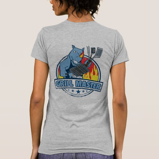 Blue Rhino "Grill Master", dames T-shirt (Achterkant)
