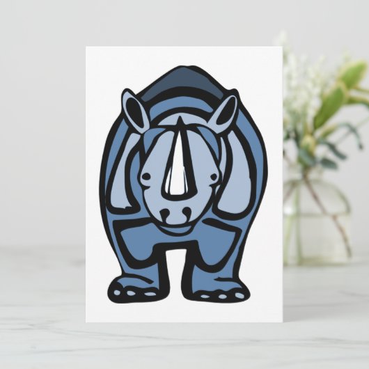 Blue Rhino-virus Kaart (Staand voorkant)