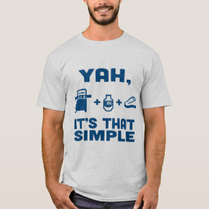 Blue Rhino "Ya, het zijn die eenvoudige" Mannen T-shirt