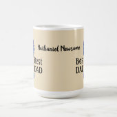 Blue Ribbon #1 Papa personaliseren met naam Koffiemok (Center)