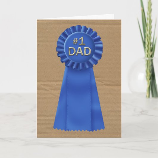 Blue Ribbon award voor papa Kaart (Voorkant)