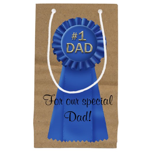 Blue Ribbon Award voor papa Klein Cadeauzakje (Voorkant)