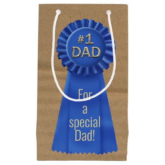 Blue Ribbon Award voor papa Klein Cadeauzakje (Voorkant)