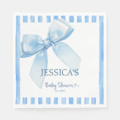 Blue Ribbon Baby Boy Luncheon Welkom Servet (Voorkant)