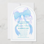 Blue Ribbon Baby Boy Shower Arch Kaart (Voorkant)