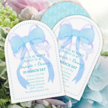 Blue Ribbon Baby Boy Shower Arch