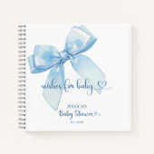 Blue Ribbon Baby Boy Wensen voor Baby Notitieboek (Voorkant)