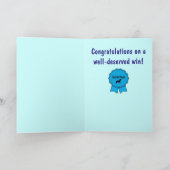 Blue Ribbon Best in Show met Dog in Silhouette Kaart (Binnen)