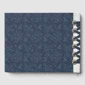 Blue Ribbon Bound look Custom Weddenschap Book Gastenboek (Achterkant)