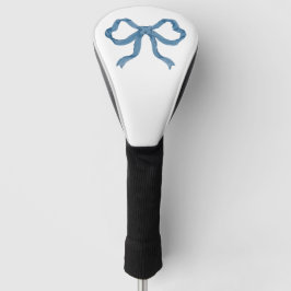 Blue Ribbon Bow Golf Head Hoesje Golfheadcover