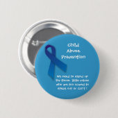Blue Ribbon Button (Voorkant /achterkant)
