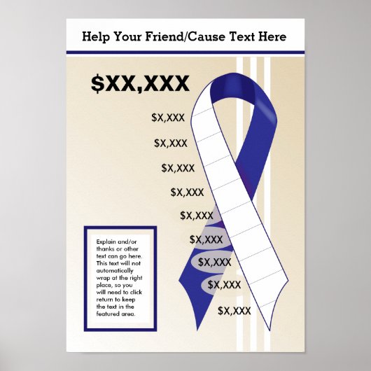 Blue Ribbon Chart Poster (Voorkant)