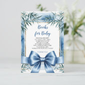 Blue Ribbon Chinoiserie Boeken voor Baby Kaart (Staand voorkant)