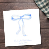 Blue Ribbon Coquette gepersonaliseerde servetten