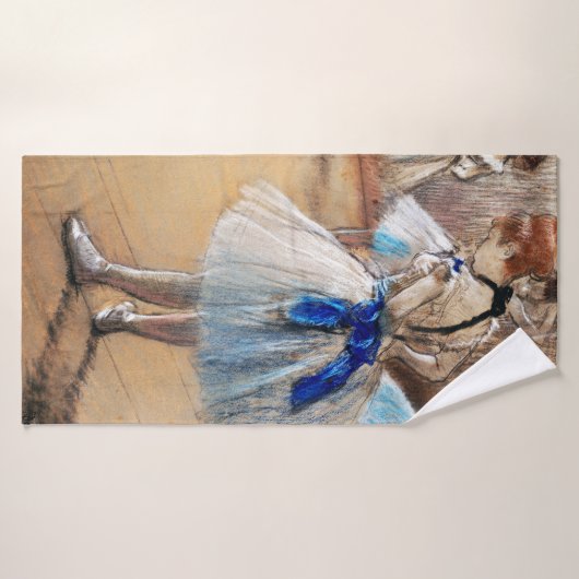 Blue Ribbon Dancer, Edgar Degas Badhanddoek (Badhanddoek)