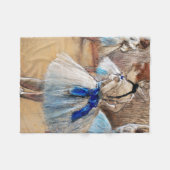 Blue Ribbon Dancer, Edgar Degas Fleece Deken (Voorkant (Horizontaal))