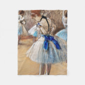 Blue Ribbon Dancer, Edgar Degas Fleece Deken (Voorkant)