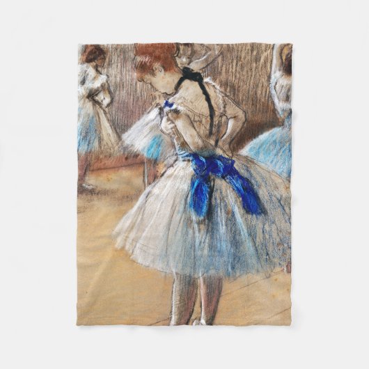 Blue Ribbon Dancer, Edgar Degas Fleece Deken (Voorkant)