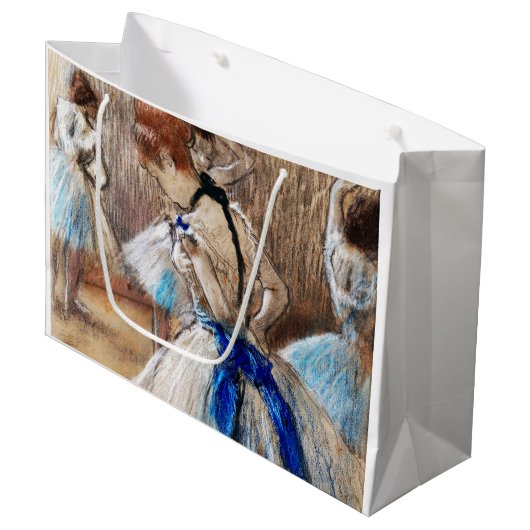 Blue Ribbon Dancer, Edgar Degas Groot Cadeauzakje (Voorkant Gekanteld)