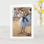 Blue Ribbon Dancer, Edgar Degas Kaart (Gele Bloem)