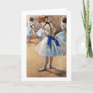Blue Ribbon Dancer, Edgar Degas Kaart