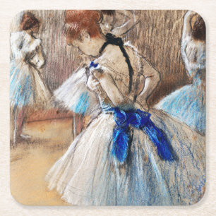 Blue Ribbon Dancer, Edgar Degas Kartonnen Onderzetters