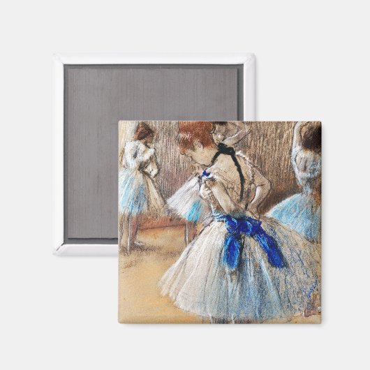 Blue Ribbon Dancer, Edgar Degas Magneet (Voorkant / Achterkant)
