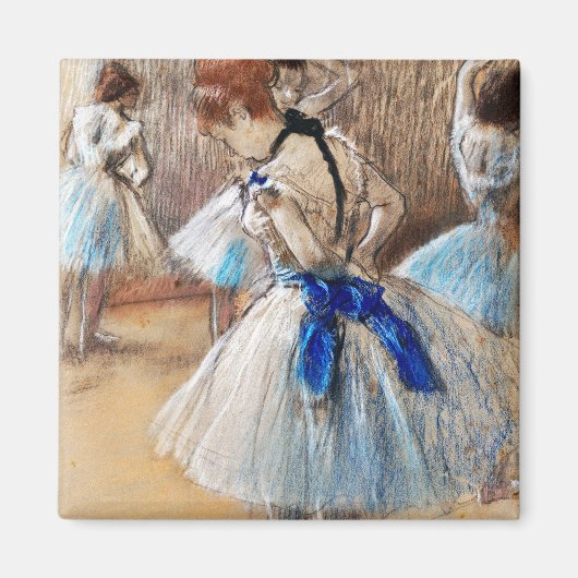 Blue Ribbon Dancer, Edgar Degas Magneet (Voorkant)
