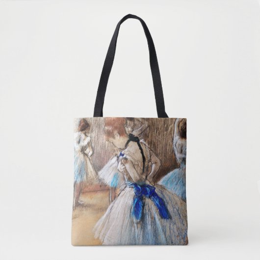 Blue Ribbon Dancer, Edgar Degas Tote Bag (Voorkant)