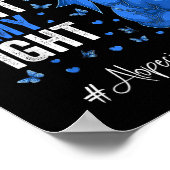 Blue Ribbon Daughter Alopecia Awareness Poster (Hoek)