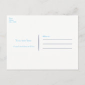 Blue Ribbon & Diamonds Elegant Glam Save the Date Aankondigingskaart (Achterkant)