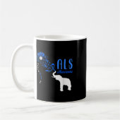 Blue Ribbon Elephant als Warrior Support als AWARE Koffiemok (Links)