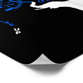 Blue Ribbon Elephant als Warrior Support als AWARE Poster (Hoek)