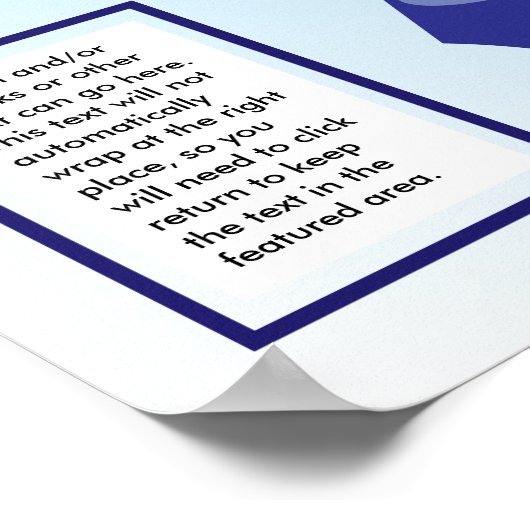 Blue Ribbon Goal Thermometer Poster (Hoek)