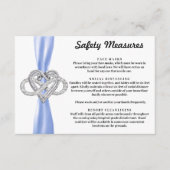 Blue Ribbon Infinity Heart Safety Maatregelen Informatiekaartje (Voorkant)
