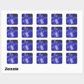 Blue Ribbon Merry kerstcadeautjes Vierkante Sticker (Vel)