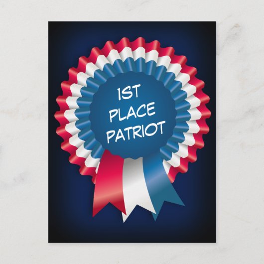 Blue Ribbon Patriot Briefkaart (Voorkant)