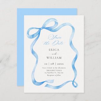 Blue ribbon  save the date