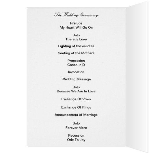 Blue Ribbon Silver Swans Program Kaart (Binnen (Links))