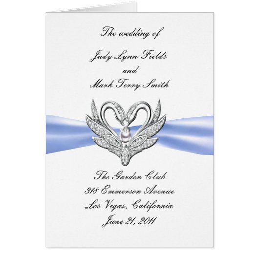 Blue Ribbon Silver Swans Program Kaart (Voorkant)