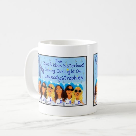 Blue Ribbon Sisterhood Koffiemok (Voorkant links)