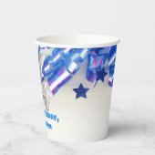Blue Ribbon & Stars Confetti 14th Birthday Party P Papieren Bekers (Links)