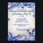 Blue Ribbon & Stars Confetti 16th Birthday Party Kaart<br><div class="desc">Viel zijn zestiende verjaardag in stijl met deze leuke en feestelijke uitnodigingen voor verjaardagsfeestjes. Deze verjaardagsfeestdag is voorzien van een zilveren getal van zestien gevormd heliumballonnen, grafisch en feestelijk blauw confetti. Pas deze 16e verjaardagsuitnodiging eenvoudig aan met jouw naam en partijdetails gebruikend de vulling in de lege gebieden van de...</div>