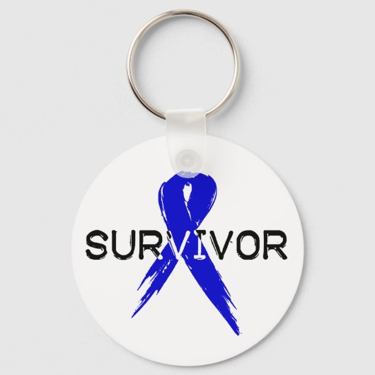 Blue Ribbon - Survivor Sleutelhanger (Voorkant)