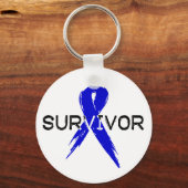 Blue Ribbon - Survivor Sleutelhanger (Voorkant)
