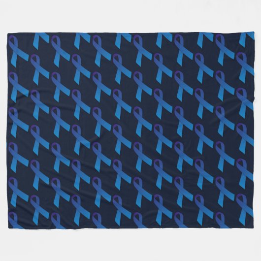 Blue Ribbon Tiled Patroon Fleece Deken (Voorkant (Horizontaal))