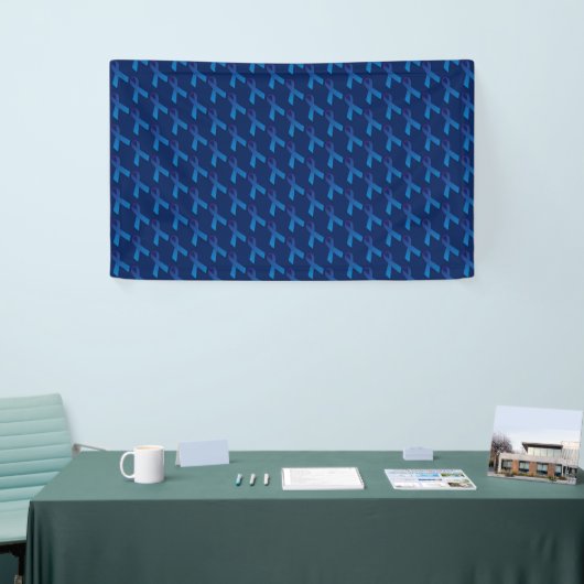 Blue Ribbon Tiled Patroon Spandoek (Beurs)